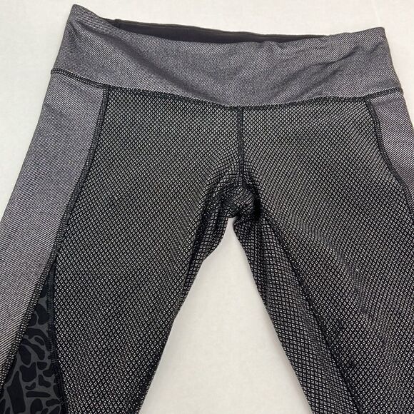Lululemon Wunder Under Crop Align 23” gray and black multi leggings size 6 Flaws - Picture 3 of 12